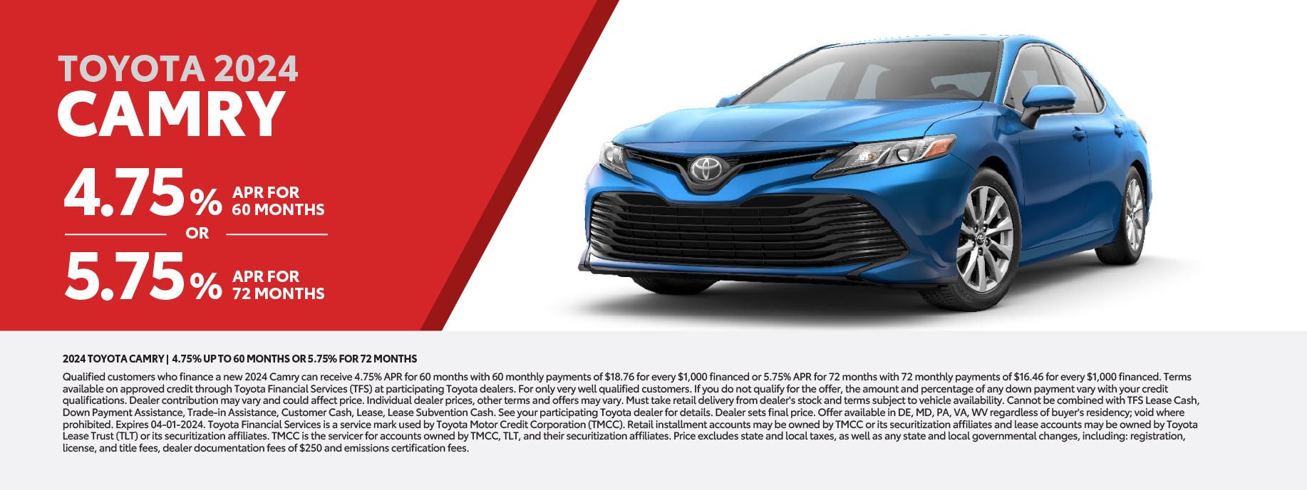 Moses Toyota March Camry Offer